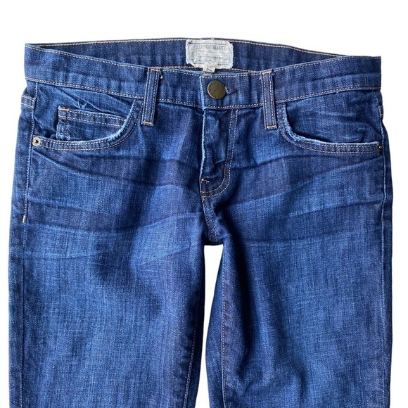 Current Elliot Jeans Size 27 The Beatnik Cuffed Ankle Crop Columbus Blue Wash - Picture 6 of 10